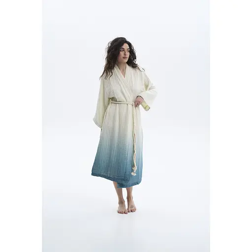 Халат Lotus Home Nitra muslin blue L/XL (svt-2000022351034) - фото 6