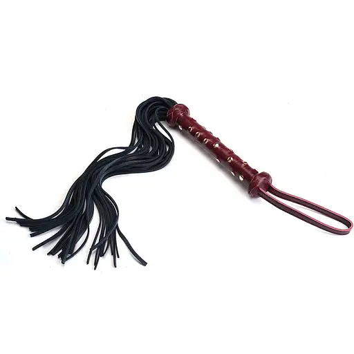 Флогер Liebe Seele Wine Red Studded Flogger