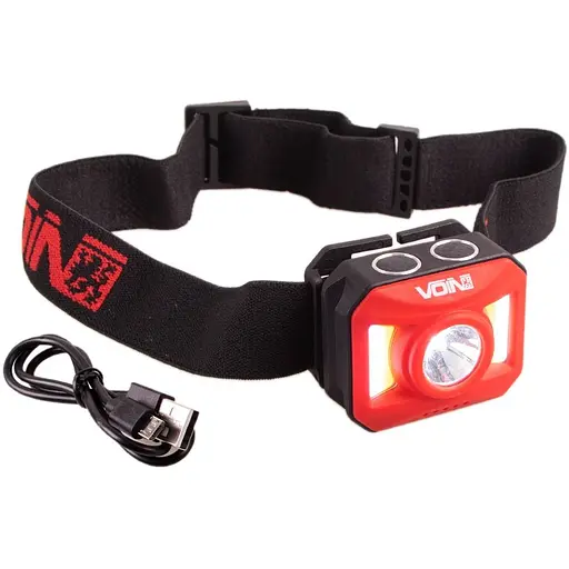 Ліхтар налобний Voin 2 x 3W-COB +3W XPE 800mAh (VL-163) - фото 1