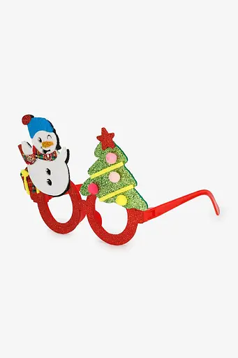 Новорічні окуляри Сніговик HXJ227109 Різнокольоровий (NY) - фото 1