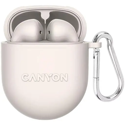 Наушники Canyon TWS headset TWS-6 Beige (CNS-TWS6BE) - фото 1