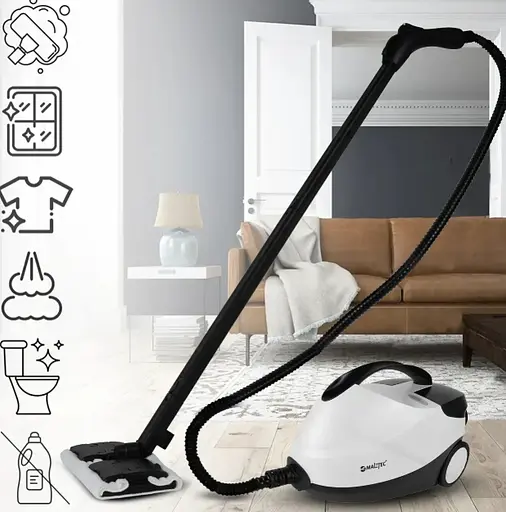 Парочиститель MalTec HDS7000W-PRO, 2000 Вт, 4 бар, 1,6 л, регулировка пара, комплект насадок, без химии - фото 5