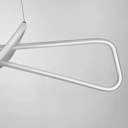 Современная белая люстра AVIZE в двух размерах Line.F Длина 85 см - фото 10