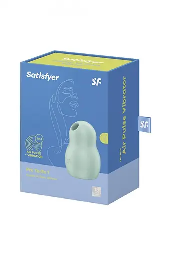 Вакуумний кліторальний стимулятор з вібрацією Satisfyer Pro To Go 1 м'ятний - фото 7