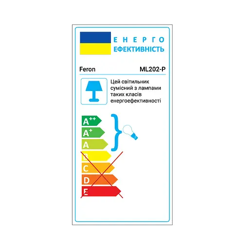 Накладной светильник Feron ML202-P под лампу белый - фото 2