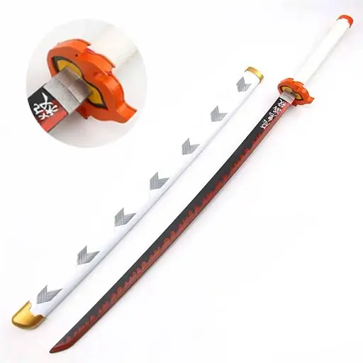 Катана клинок Кьоджуро Ренгоку з аніме Клинок, що розсікає демонів / Demon Slayer.