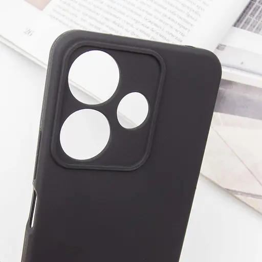 Чохол Lakshmi Silicone Cover Full Camera AA для Xiaomi Redmi 13 4G/Poco M6 4G Чорний/Black - фото 5