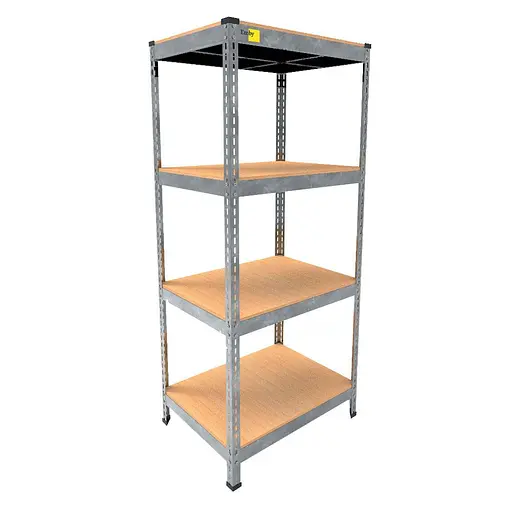 Металевий стелаж Emby Light Series (розмір 1500х900x600мм) 4 полиці ДСП до 100кг Оцинкований