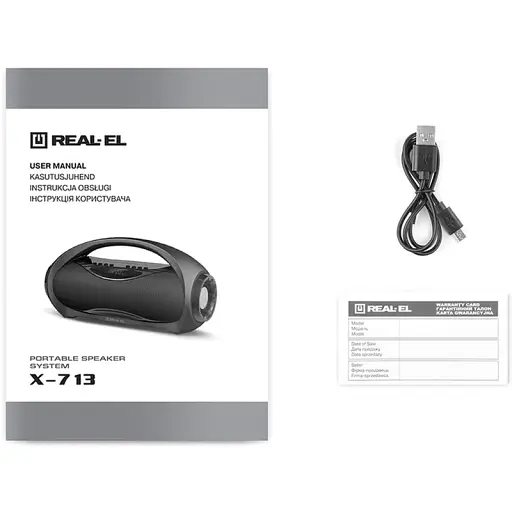 Колонка REAL-EL X-713 Black - фото 11