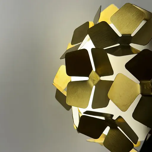 Флористичне бра у латунному корпусі у вигляді світлової кульки Арт. WB 34 A/1 AB Line F - фото 3