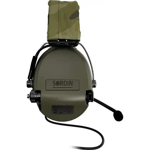 Активные наушники Sordin Supreme MIL CC с верхним держателем зеленые - фото 3