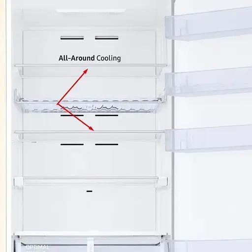 Стеклянная полка (средняя, верхняя) для холодильника Samsung RB38, RB36, RB34, DA97-21494A 500x353 мм