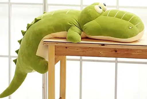 Детский набор Крокодил, плед зеленый, мягкая игрушка 60 см с пледом 1,00 x 1,70 м - фото 3