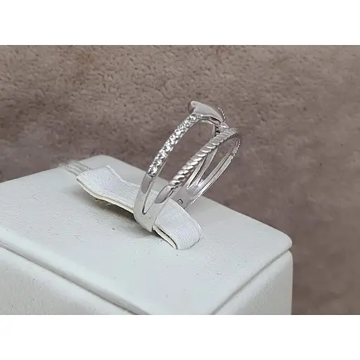 Серебряное кольцо Агни ЗЕНИТ с фианитами. 1220/1Р-CZ 17 - фото 4