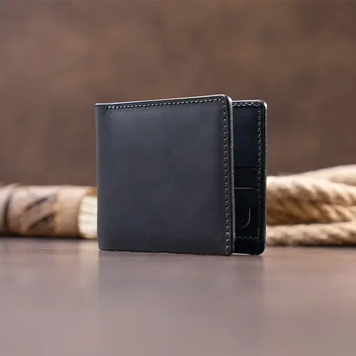 Мужской кожаный кошелек Grande Pelle 11.5х9х1 см acs0014982 - фото 7