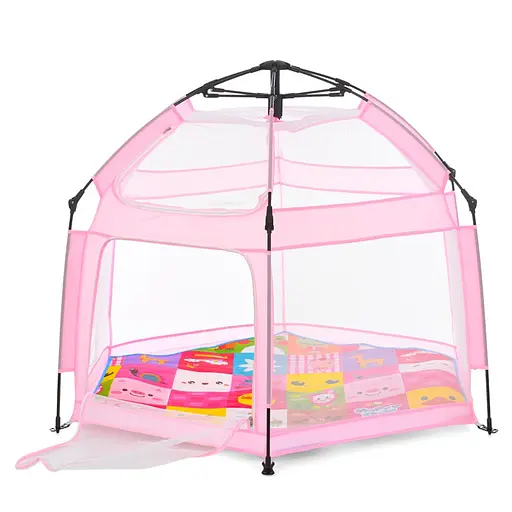 Дитячий манеж MR 1512 Powder Pink 146×127×110 см - фото 2