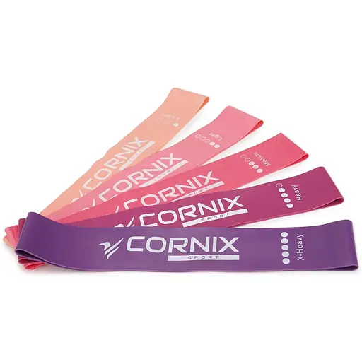 Резинки для фітнесу Cornix Mini Power Band набір 5 шт. 1-20 кг XR-0046 - фото 1