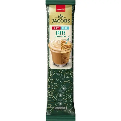 Дубль.Кофейный напиток Jacobs 3 в 1 Iced Latte Original, 21,5 г (824884) - фото 4
