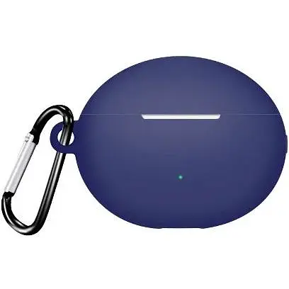 Чохол-накладка DK Silicone Candy Friendly з карабіном для Huawei FreeBuds 6i (014788) (dark blue)