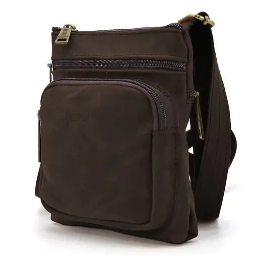 Сумка чоловіча через плече шкіряна TARWA 19х17х5 см sum0028335 - фото 1