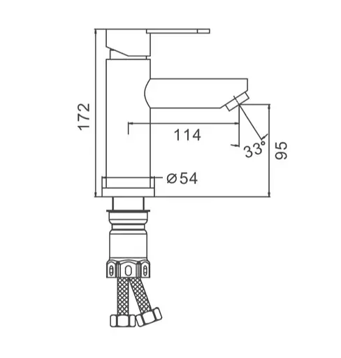 Змішувач для умивальника Frap F10801-6 - фото 6