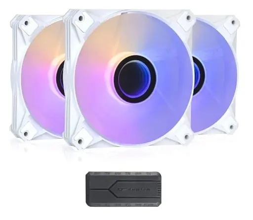 Комплект вентиляторів Darkflash INF8 PRO 3IN1 white (INF8 PRO 3IN1 white) - фото 1