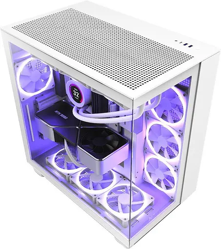 Корпус NZXT H9 Flow Edition All White (CM-H91FW-01) без блока питания Корпус Fractal Design Meshify 2 XL Black TG LT (FD-C-MES2X-02) без блока питания Корпус Vinga Legend (Legend) без блока питания Корпус GameMax Revolt (Revolt) без блока питания Корпус Darkflash DK210 Black (DK210 Black) без блока питания Корпус Darkflash DLX4000 Black (DLX4000 Black) без блока питания Корпус NZXT H9 Flow Edition All White (CM-H91FW-01) без блока питания - фото 1