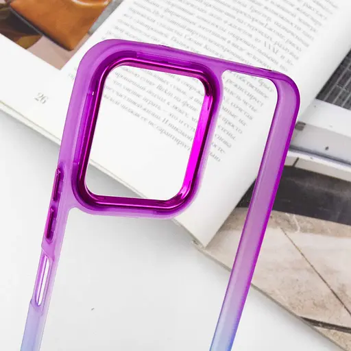 Чехол Epik TPU+PC Fresh sip series для Xiaomi Redmi 12 Синий / Фиолетовый - фото 5