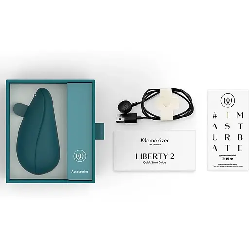 Вакуумний стимулятор Womanizer Liberty 2 Dark Petrol - фото 7