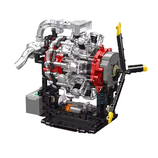 Конструктор двигун  Mould King авіаційний радіальний Radial Aviation Engine  моторозований дитячий мотор 1147 деталей - фото 1