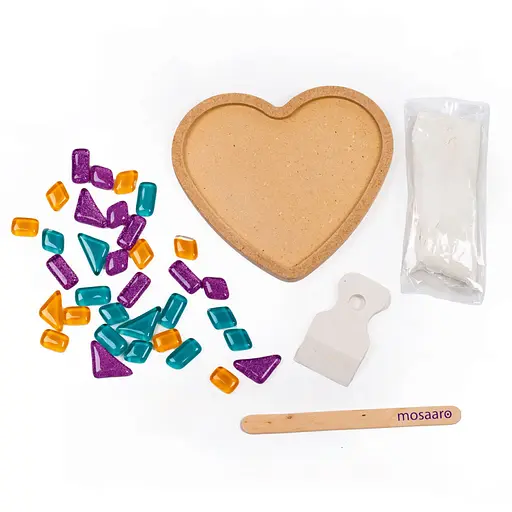 Дитячий набір для творчості кришталева мозаїка Серце Mosaaro MA1007 - фото 2