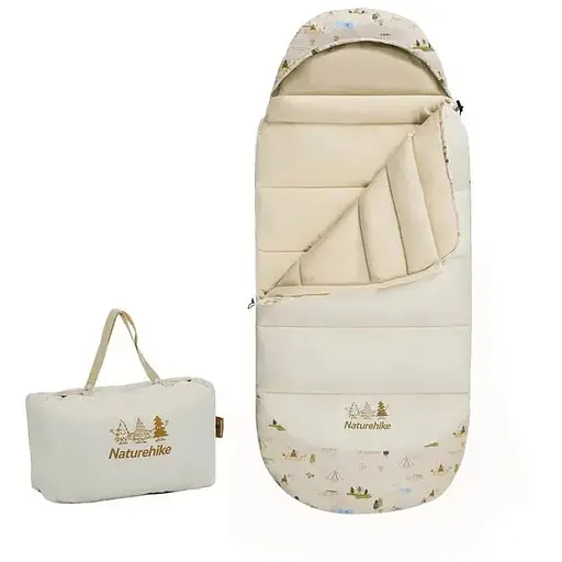 Детский спальник с капюшоном Naturehike B180 CNH22SD001, бежевый