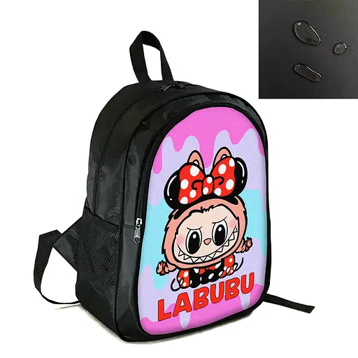 Рюкзак городской/школьный 38×28см с принтом Лабубу/Labubu детский, подростковый, спортивный (4148)