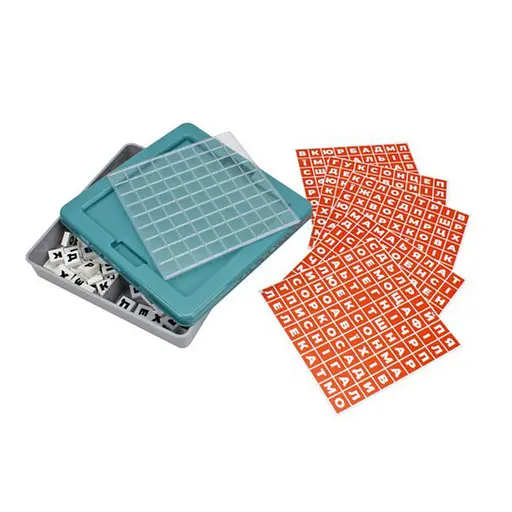 Детская развивающая игра филворд "Слова" ТехноК 2963TXK 162 фишки, 10 шаблонов - фото 3