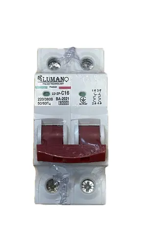 Автоматический выключатель ВА-2021 2р С 20А 6кА ТМ LUMANO - фото 1