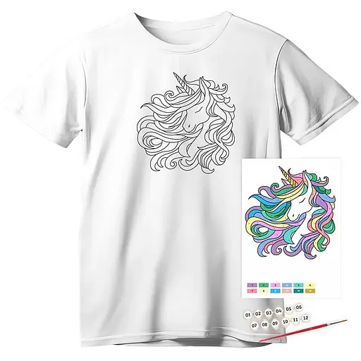 Набір футболка-розмальовка Rosa Talent Unicorn бавовна 100% розмір S 