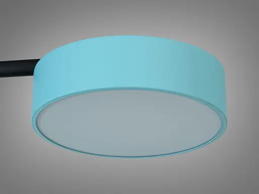 Новинка, світлодіодна люстра потужністю 72W, плафони кольору тіффані - фото 3