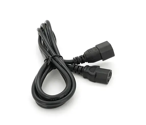 Кабель живлення вторинний OEM PC-monitor 1.8m 0.75 мм Iec C13-C14 - фото 3