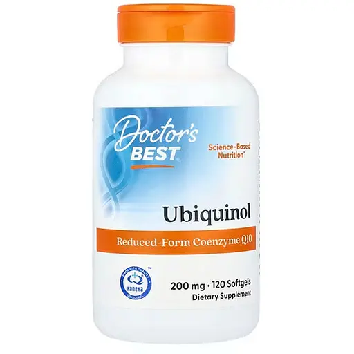 Коэнзим Q10 Убихинол Doctor's Best Ubiquinol 200 мг 120 капсул (DRB-00275)