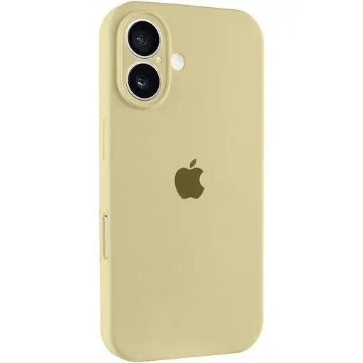 Чохол Epik Silicone Case Full Camera Protective AA для Apple iPhone 16, 6.1 Жовтий/Mellow Yellow - фото 1