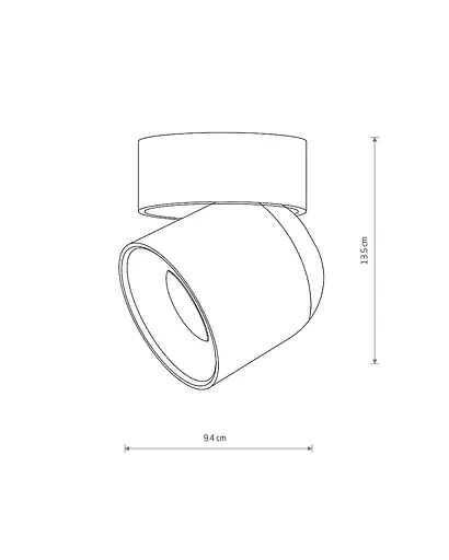 Светильник поворотный точечный, бра Nowodvorski 11346 Oscar GU10 1x15W IP54 черный - фото 9