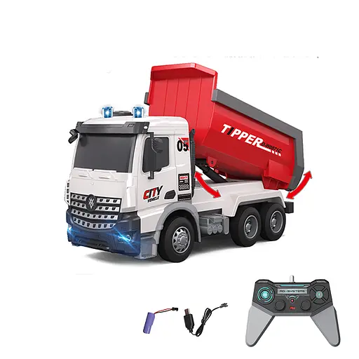 Бетоносмеситель на радиоуправлении, 28 см, 1:14, свет, USB, YJ-114-2-116-1 (В ассортименте) - фото 3