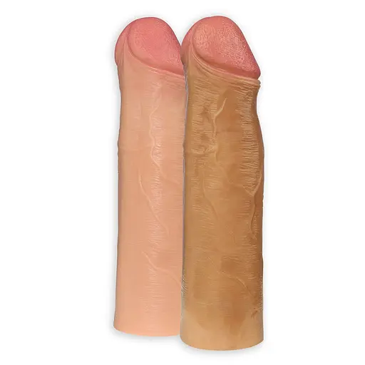 Насадка на пенис Lovetoy Revolutionary Silicone Nature Extender 17.8 см коричневый - фото 3