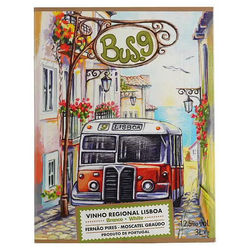 Вино Bus.9 Vinho Regional Lisboa Fernao Pires-Moscatel Graudo, белое, сухое, 3 л - фото 5