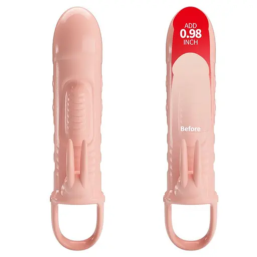 Насадка на пенис Pretty Love Penis Sleeve Sloane 18.5 см телесный - фото 5