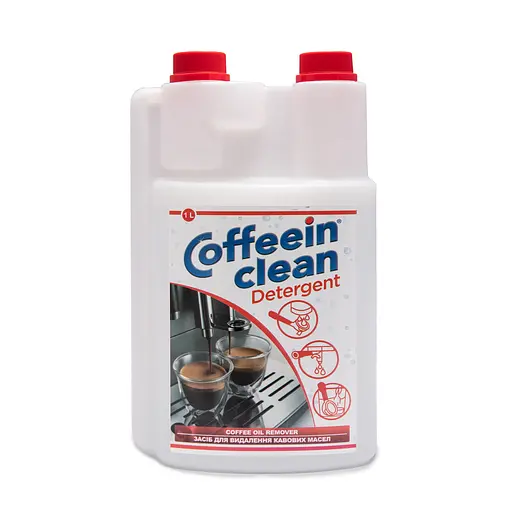 Професійний засіб Coffeein clean DETERGENT (рідина) для видалення кавових масел 1л.