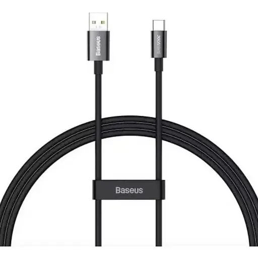 Кабель Baseus Superior Series SUPERVOOC Fast Charging Data Cable USB to Type-C 65W 1 м Черный