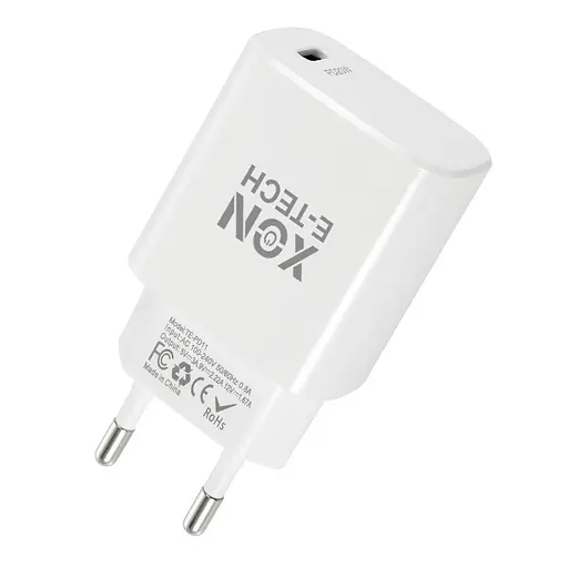 Зарядное устройство XON PowerCharge 20W (PD20) USB Type-C (PCWB020020A0С1W 6167) Белый - фото 1