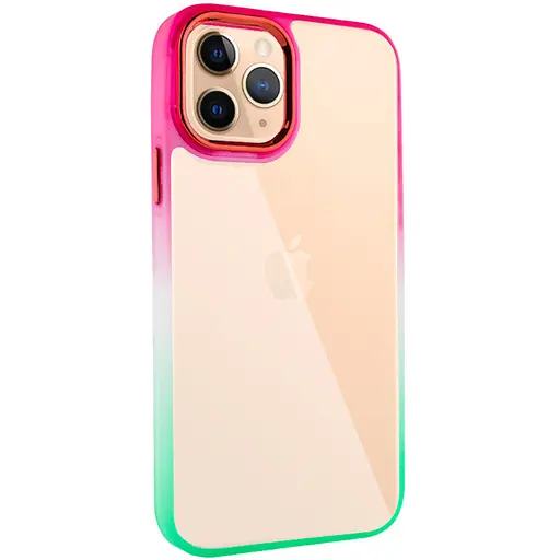 Чохол Epik TPU+PC Fresh sip series для Apple iPhone 11 Pro Max 6.5 Салатовий/Рожевий - фото 1