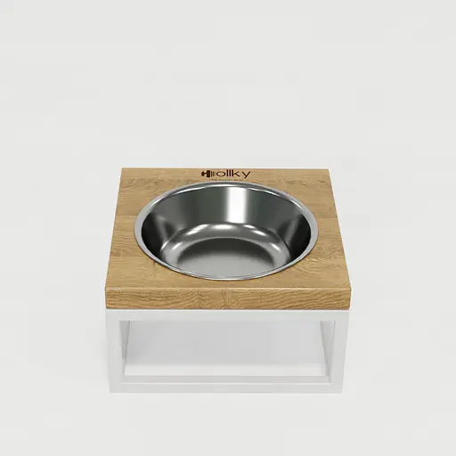 Hollky Base Solo S — миска на підставці для котів і маленьких собак (1 × 0,45 л) - фото 3